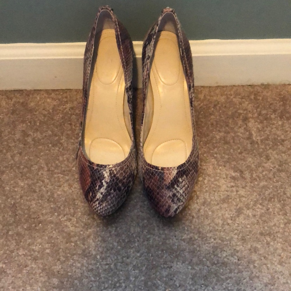 Snakeskin Heels by Calvin Klein